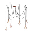 Endon Lighting - 76580 - Endon Lighting 76580 Studio Indoor Pendant Light Copper plate Dimmable