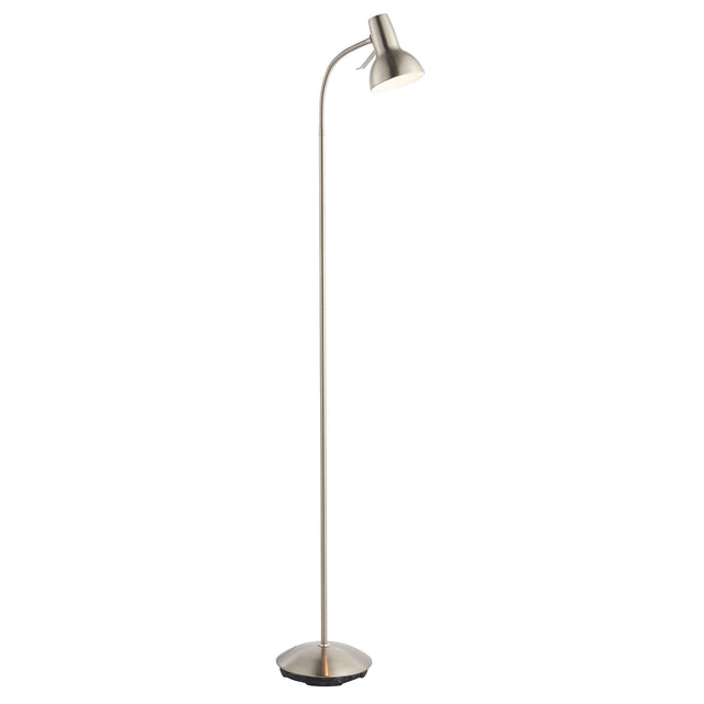 Endon Lighting - 76606 - Endon Lighting 76606 Amalfi Indoor Floor Lamps Satin nickel plate Non-dimmable