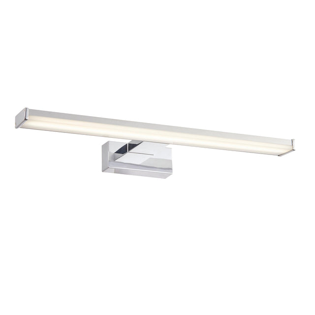 Endon Lighting - 76658 - Endon Lighting 76658 Axis Bathroom Wall Light Chrome effect & frosted plastic Non-dimmable