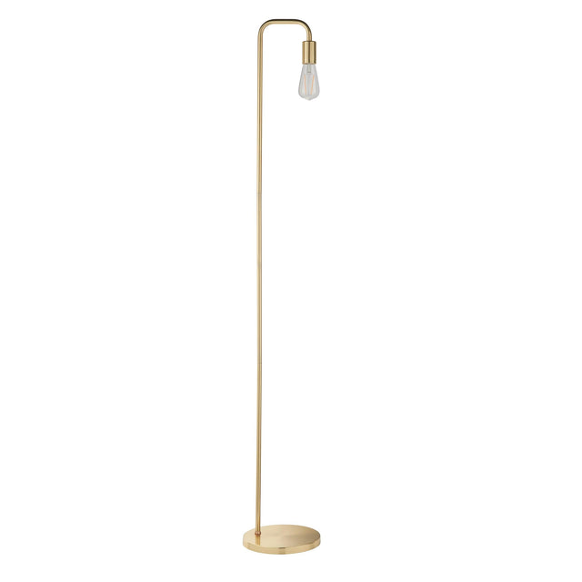 Endon Lighting - 76983 - Endon Lighting 76983 Rubens Indoor Floor Lamps Satin brass plate Non-dimmable