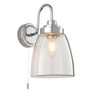 Endon Lighting - 77088 - Endon Lighting 77088 Ashbury Bathroom Wall Light Clear glass & chrome plate Non-dimmable