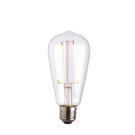 Endon Lighting - 77106 - Endon Lighting 77106 E27 LED filament pear Un-Zoned Accessories Clear glass Non-dimmable