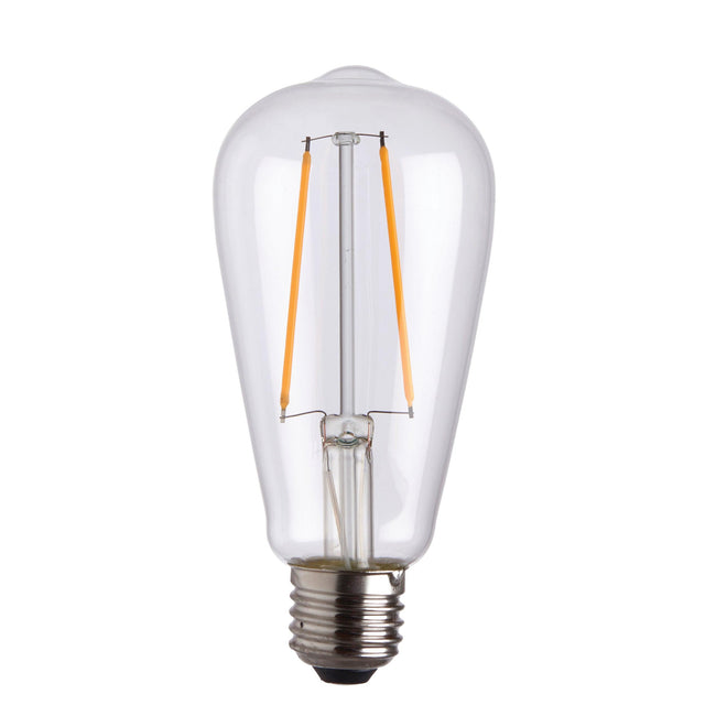 Endon Lighting - 77106 - Endon Lighting 77106 E27 LED filament pear Un-Zoned Accessories Clear glass Non-dimmable