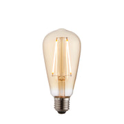 Endon Lighting - 77107 - Endon Lighting 77107 E27 LED filament pear Un-Zoned Accessories Amber glass Non-dimmable