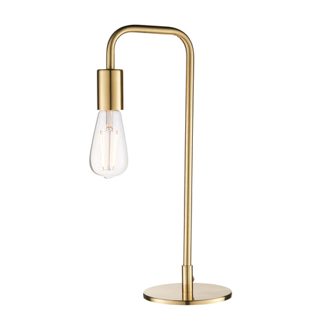 Endon Lighting - 77117 - Endon Lighting 77117 Rubens Indoor Table Lamps Satin brass plate Non-dimmable