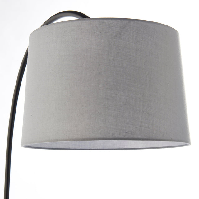 Endon Lighting - 78163 - Endon Lighting 78163 Carlson Indoor Floor Lamps Matt black & light grey fabric Non-dimmable