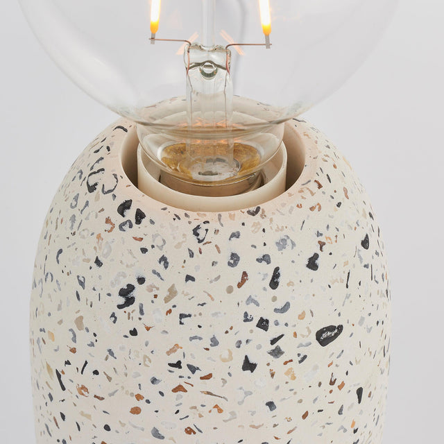 Endon Lighting - 78181 - Endon Lighting 78181 Terrazzo Indoor Table Lamps White terrazzo Non-dimmable