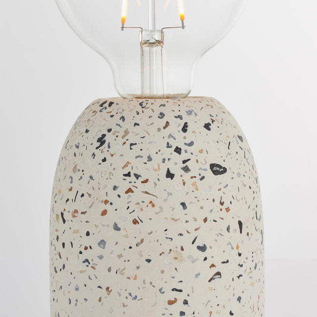 Endon Lighting - 78181 - Endon Lighting 78181 Terrazzo Indoor Table Lamps White terrazzo Non-dimmable