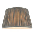 Endon Lighting - 79626 - Endon Lighting 79626 Freya Indoor Lamp Shades Charcoal grey silk Not applicable