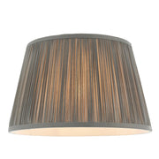 Endon Lighting - 79626 - Endon Lighting 79626 Freya Indoor Lamp Shades Charcoal grey silk Not applicable