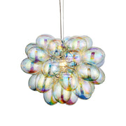 Endon Lighting - 80123 - Endon Lighting 80123 Infinity Indoor Pendant Light Chrome plate & iridescent glass Dimmable