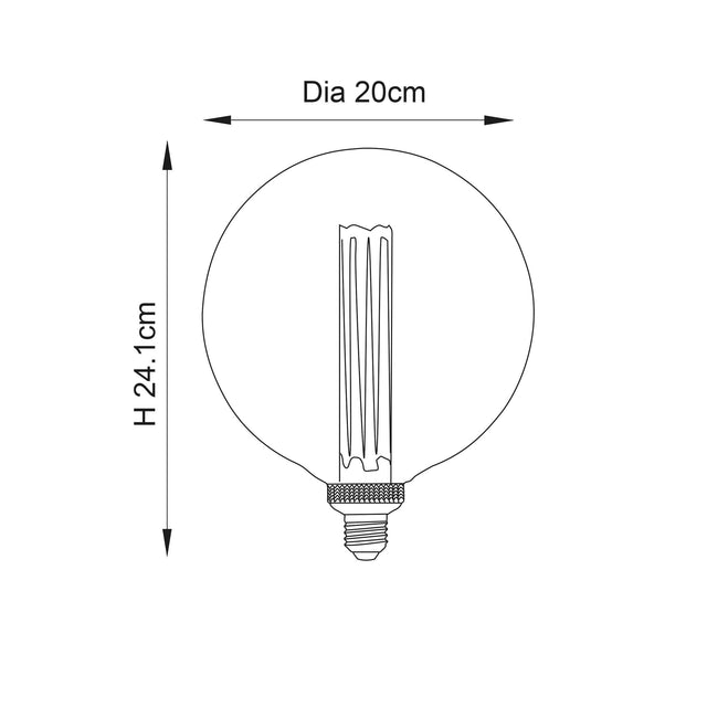 Endon Lighting - 80168 - Endon Lighting 80168 Globe Un-Zoned Accessories Clear glass Non-dimmable