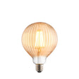 Endon Lighting - 80179 - Endon Lighting 80179 Ribb Un-Zoned Accessories Amber glass Non-dimmable