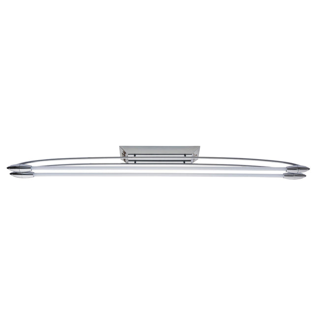 Endon Lighting - 81691 - Endon Lighting 81691 Harper LED Indoor Flush Light Chrome plate & opal glass Non-dimmable