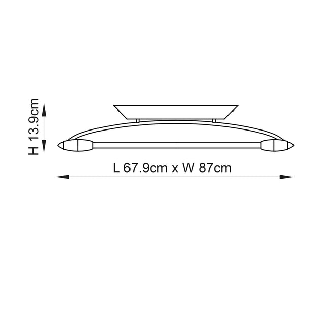 Endon Lighting - 81693 - Flush Light