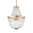 Endon Lighting - 81913 - Endon Lighting 81913 Celine Indoor Pendant Light Rose gold paint & clear glass Dimmable