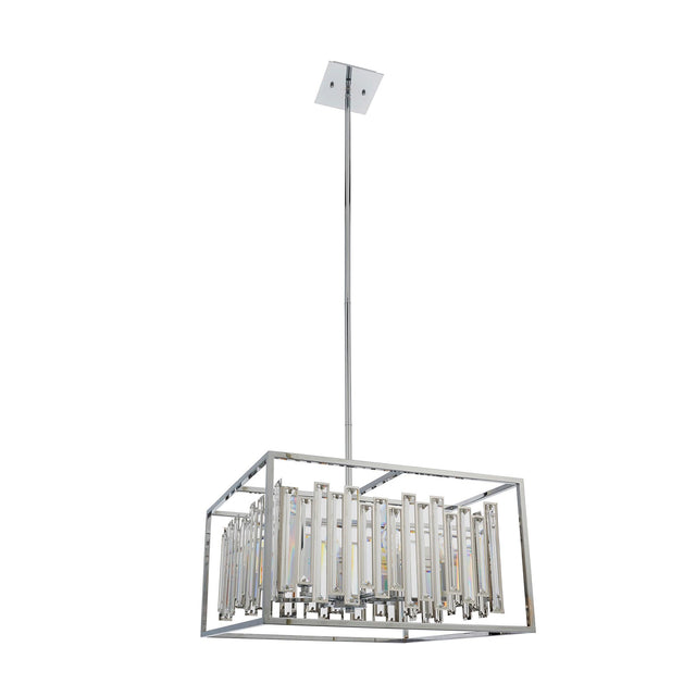 Endon Lighting - 81931 - Endon Lighting 81931 Acadia Indoor Pendant Light Clear crystal & chrome plate Dimmable