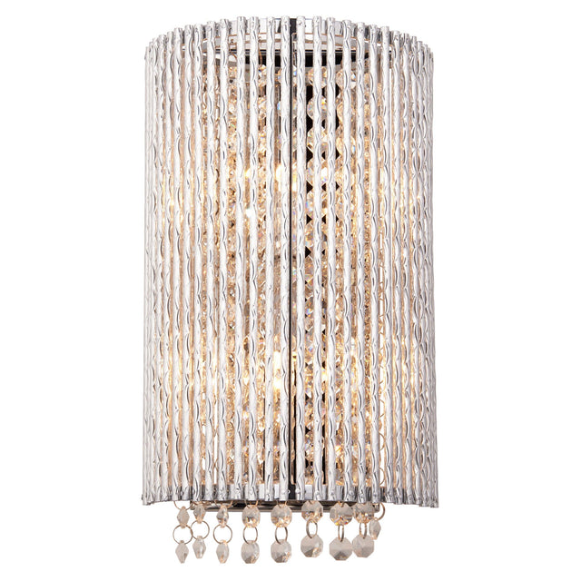 Endon Lighting - 81978 - Endon Lighting 81978 Galina Indoor Wall Light Chrome plate & clear crystal Dimmable