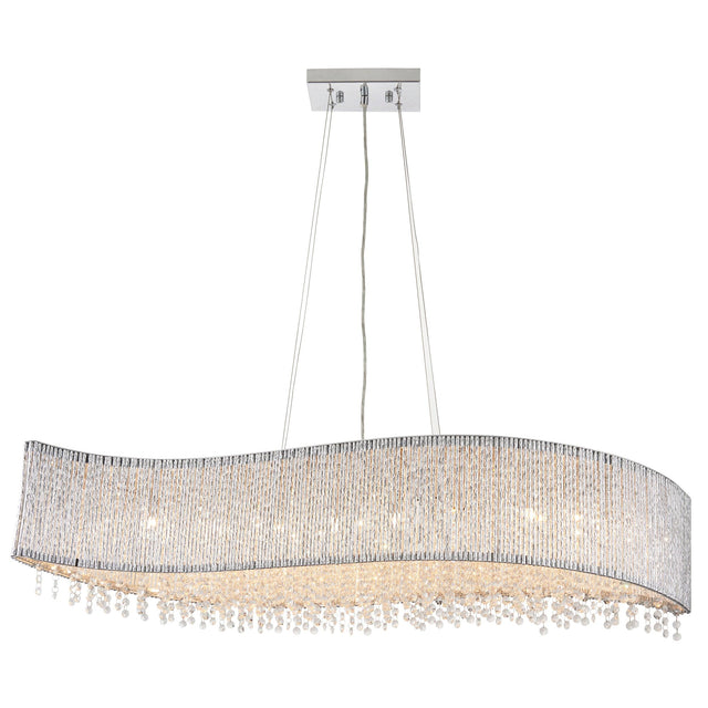 Endon Lighting - 81979 - Endon Lighting 81979 Galina Indoor Pendant Light Chrome plate & clear crystal Dimmable