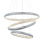 Endon Lighting - 90292 - Endon Lighting 90292 Ozias Indoor Pendant Light Chrome plate & clear crystal detail Dimmable