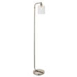 Endon Lighting - 90557 - Endon Lighting 90557 Toledo Indoor Floor Lamps Brushed nickel plate & clear glass Non-dimmable