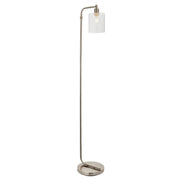 Endon Lighting - 90557 - Endon Lighting 90557 Toledo Indoor Floor Lamps Brushed nickel plate & clear glass Non-dimmable