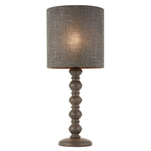 Endon Lighting - 90566 - Endon Lighting 90566 Joss Indoor Table Lamps Dark grey wash wood Non-dimmable