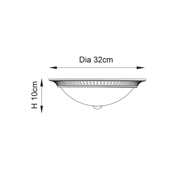 Endon Lighting - 91123 - Flush Light