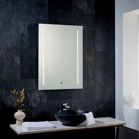 Endon Lighting - 91833 - Endon Lighting 91833 Nero Bathroom Wall Light Mirrored glass & matt silver paint Non-dimmable