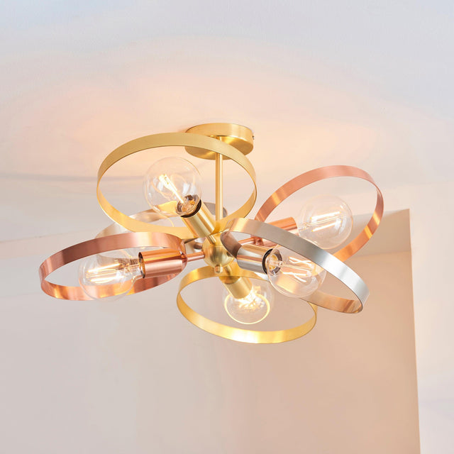 Endon Lighting - 91935 - Semi Flush Light