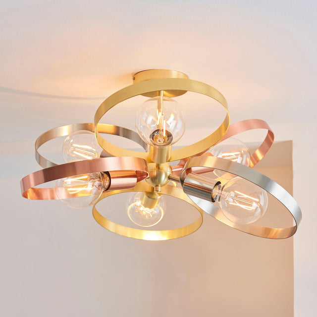 Endon Lighting - 91935 - Semi Flush Light