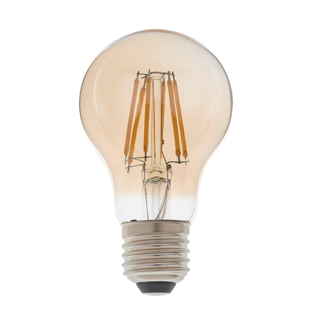 Endon Lighting - 93028 - Endon Lighting 93028 E27 LED filament GLS Un-Zoned Accessories Amber glass Dimmable