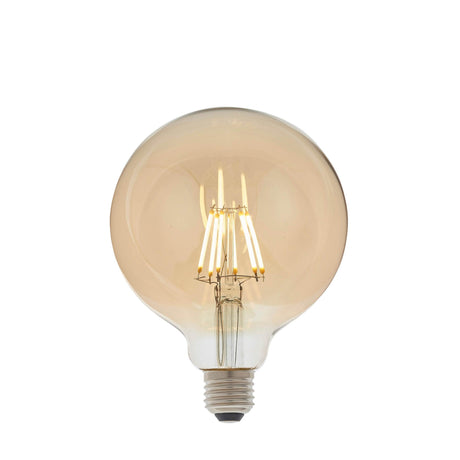 Endon Lighting - 93031 - Endon Lighting 93031 E27 LED filament globe Un-Zoned Accessories Amber glass Dimmable