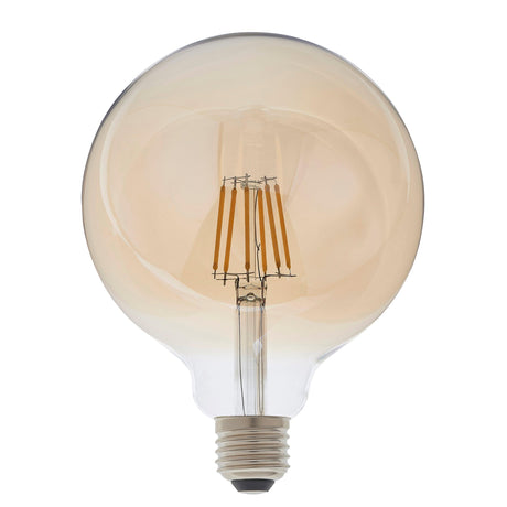 Endon Lighting - 93031 - Endon Lighting 93031 E27 LED filament globe Un-Zoned Accessories Amber glass Dimmable