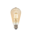 Endon Lighting - 93032 - Endon Lighting 93032 E27 LED filament pear Un-Zoned Accessories Amber glass Dimmable