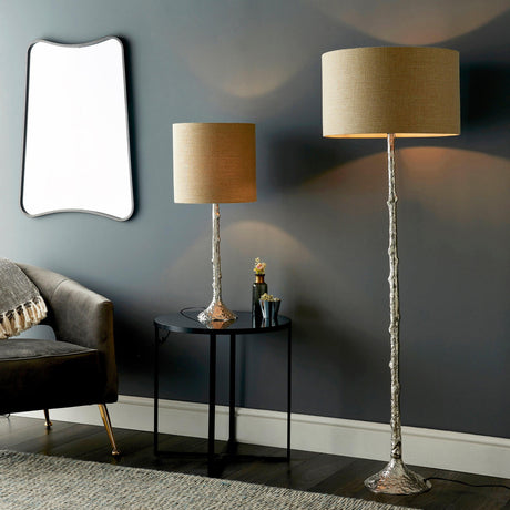 Endon Lighting - 93131 - Endon Lighting 93131 Rion Indoor Floor Lamps Polished aluminium Non-dimmable