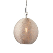 Endon Lighting - 93430 - Endon Lighting 93430 Asha Indoor Pendant Light Polished nickel plate Dimmable