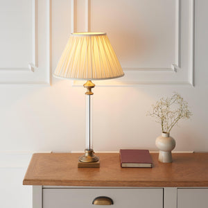 Endon Lighting - 94358 - Endon Lighting 94358 Avebury Indoor Table Lamps Antique chrome plate & clear glass Non-dimmable