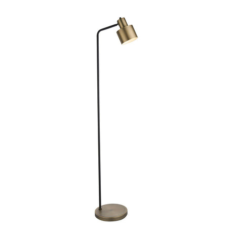 Endon Lighting - 95465 - Endon Lighting 95465 Mayfield Indoor Floor Lamps Matt antique brass plate & matt black Non-dimmable