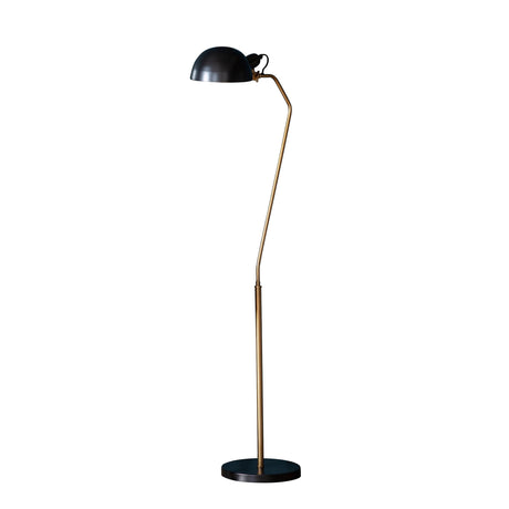 Endon Lighting - 95477 - Endon Lighting 95477 Largo Indoor Floor Lamps Satin black & aged brass paint Non-dimmable