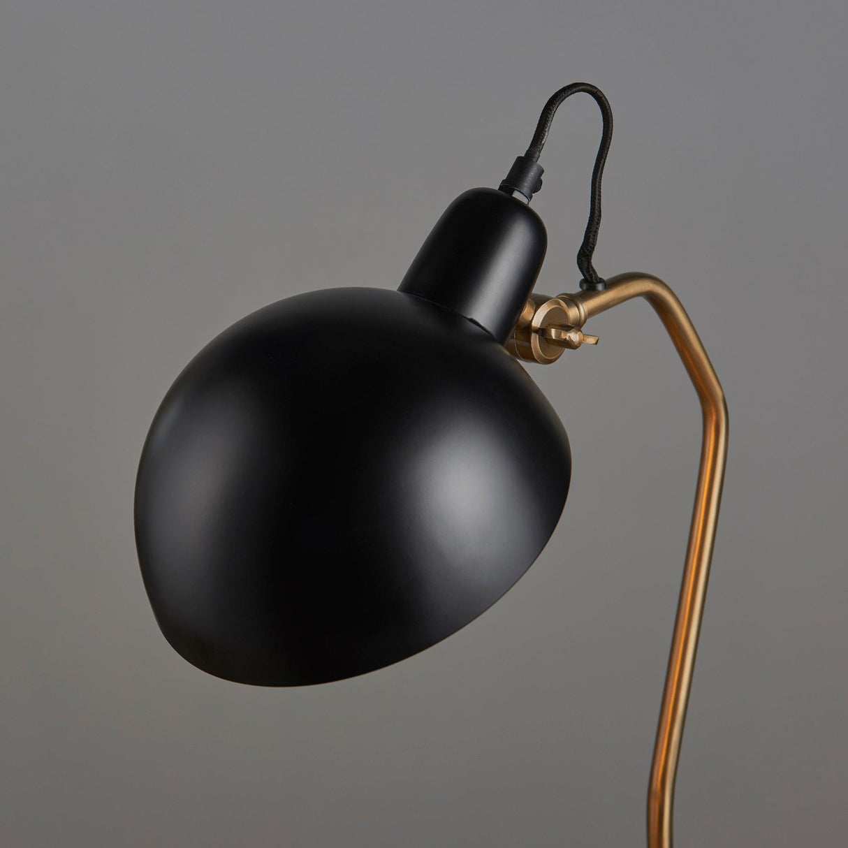 Endon Lighting - 95478 - Endon Lighting 95478 Largo Indoor Table Lamps Satin black & aged brass paint Non-dimmable