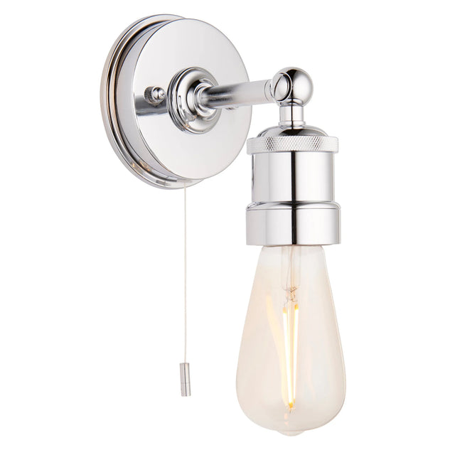 Endon Lighting - 95505 - Endon Lighting 95505 Miller 1lt Wall Bathroom light fitting Chrome plate