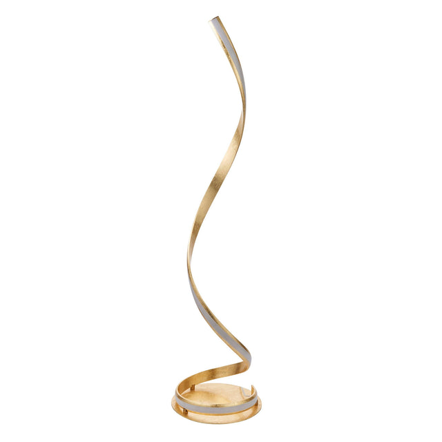 Endon Lighting - 95841 - Endon Lighting 95841 Aria Indoor Floor Lamps Gold leaf & white acrylic Non-dimmable