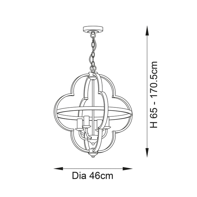 Endon Lighting - 95853 - Endon Lighting 95853 Barton Indoor Pendant Light Bright nickel plate & clear faceted acrylic Dimmable