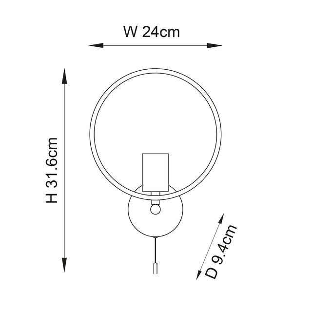 Endon Lighting - 96002 - Endon Lighting 96002 Merola Bathroom Wall Light Chrome plate & clear faceted acrylic Dimmable