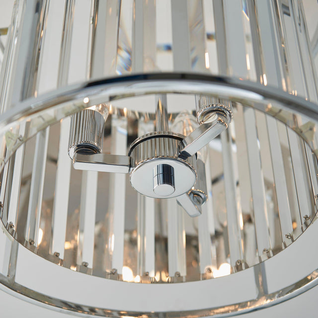 Endon Lighting - 96022 - Endon Lighting 96022 Hamilton Bathroom Semi flush Light Chrome plate & clear crystal glass Dimmable