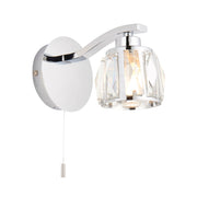 Endon Lighting - 96135 - Endon Lighting 96135 Ria Bathroom Wall Light Chrome plate & clear crystal glass Non-dimmable