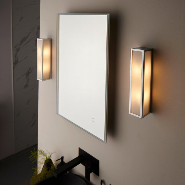 Endon Lighting - 96137 - Endon Lighting 96137 Newham Bathroom Wall Light Chrome plate & frosted glass Dimmable