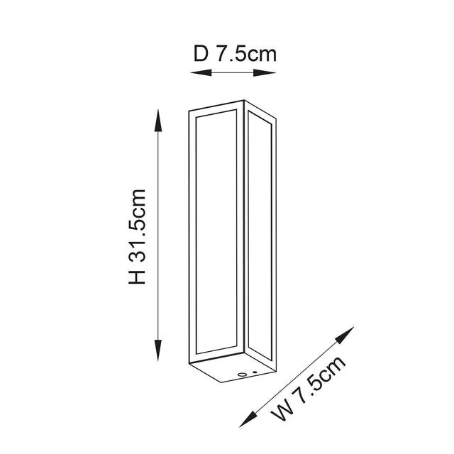 Endon Lighting - 96137 - Endon Lighting 96137 Newham Bathroom Wall Light Chrome plate & frosted glass Dimmable