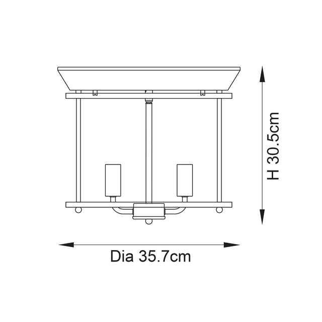 Endon Lighting - 96153 - Flush Light